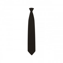 Black Clip On Tie