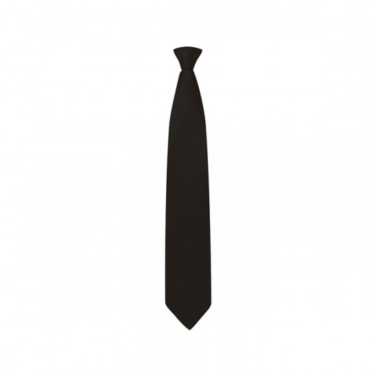 Black Clip On Tie