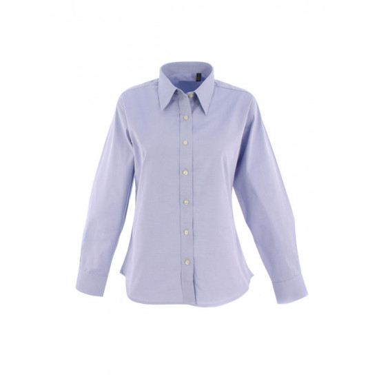 UC703 Ladies Pinpoint Oxford Long Sleeve Shirt