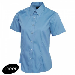 UC704 Ladies Pinpoint Oxford Short Sleeve Shirt