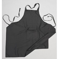 103-034 Black Bib Apron with Pocket