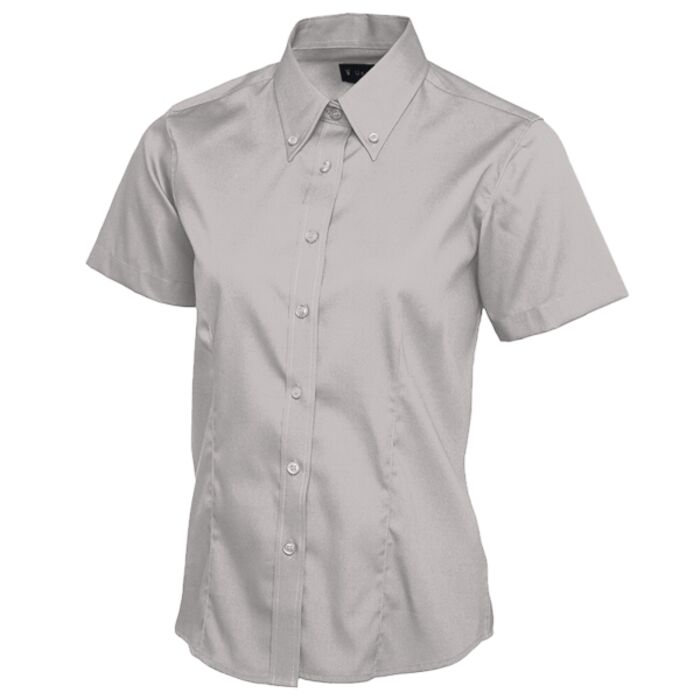 Ladies Pinpoint Oxford Half Sleeve Shirt Thumbnail
