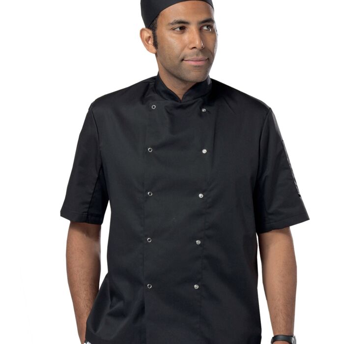 Dennys Short Sleeve Press Stud Chef's Jacket Thumbnail