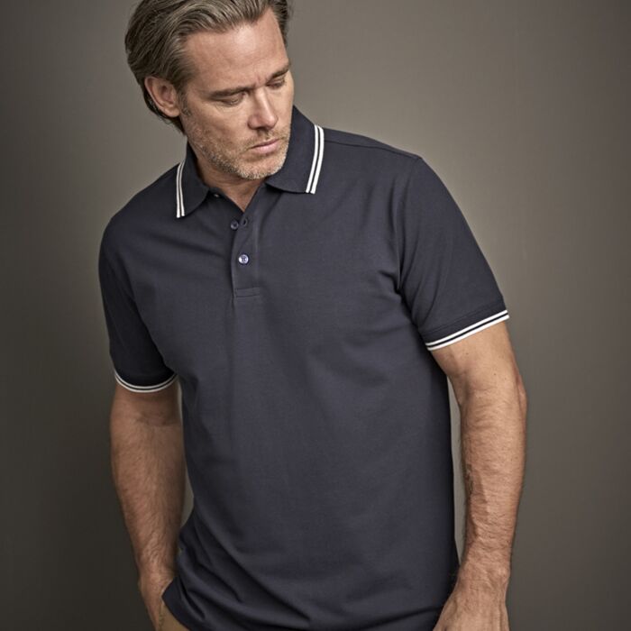 Tee Jays Luxury Stretch Tipped Polo Shirt Thumbnail